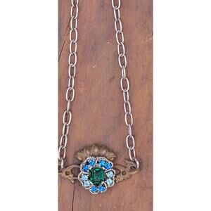 Victorian Spark | ReTold | Blue-Green Pin on Ornate Keyhole Cover